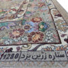 پادری بزرگ طرح گلدار ایرانی مخصوص داخل منزل به رنگ خاکستری