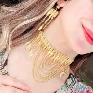 ست گردنبند برنجی با روکش طلا از برند مرتاشا