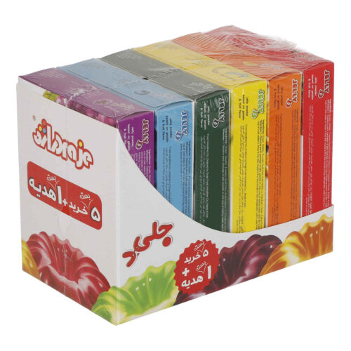 پودر ژله حلال متنوع Draje، بسته 100 گرمی (6 عددی)