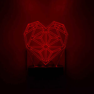 چراغ خواب LED مدل دیواری طرح شومینه