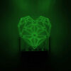 چراغ خواب LED مدل دیواری طرح شومینه
