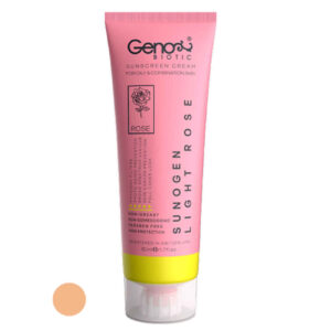 کرم ضد آفتاب رنگی جنو بایوتیک SPF 50 مخصوص پوست چرب و مختلط (50 میلی لیتر)