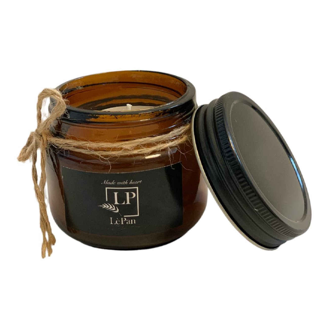 شیشه شمع معطر قهوهای با رایحه قهوه