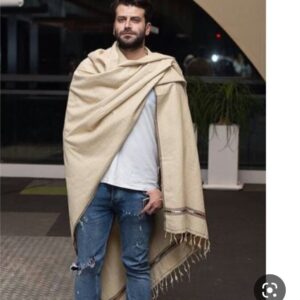 پتوی پشمی افغان – دستباف، گرم و بی‌نقص با پشم شتر