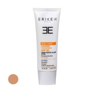 کرم ضد آفتاب رنگی اریکه SPF50 – مناسب برای انواع پوست