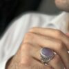 انگشتر نقره عقیق یمنی اصل ایرانی برای آقایان - سنگ عقیق یمنی دست ساز