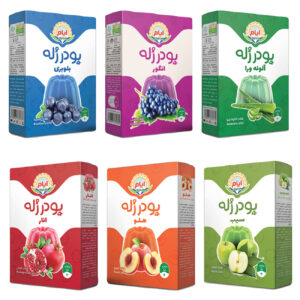 بسته بندی پودر ژله حلال بادبادک ایام 100 گرم (6x)