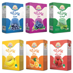 بسته بندی پودر ژله حلال بادبادک ایام 100 گرم (6x)