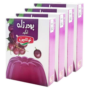 پودر ژله حلال نوشین، 100 گرم (4 عدد)