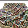 روتختی قلاب‌بافی شیک و راحت - مناسب برای تغییر دکوراسیون اتاق خواب