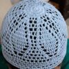 تقیه کوفی ترکی بافتنی – کلاه نماز مسلمان شیک به رنگ آبی روشن