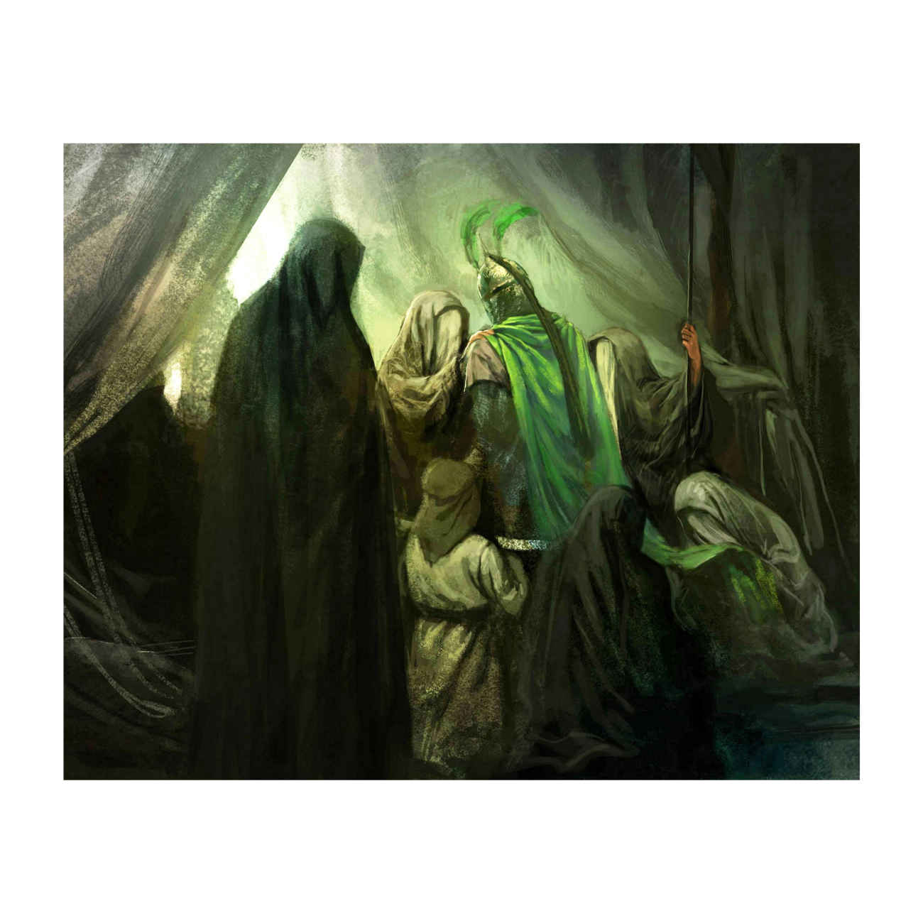تابلو دیواری محرم وداع آخر امام حسین