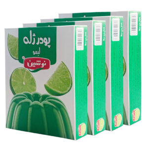 پودر ژله لیمو ترش نوشین حلال، بسته 100 گرمی (4 عددی)
