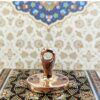 مهر برنزی مدرن ایرانی با پد مهر - قطعه‌ای جاودانه برای سفارشی‌سازی لوازم التحریر