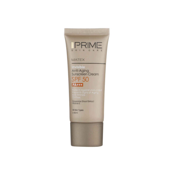 کرم ضد آفتاب برای انواع پوست - پرایم SPF50، بی‌رنگ و ضد چروک (بسته ۲ عددی)