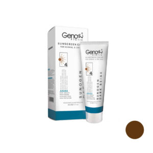 کرم ضد آفتاب مخصوص پوست خشک و معمولی – رنگ بژ تیره – Geno Biotic SPF50 رنگی (بسته ۲ عددی)