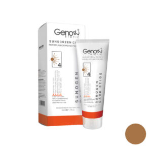 کرم ضد آفتاب مخصوص پوست چرب و مختلط – رنگ بژ تیره – Geno Biotic SPF50 رنگی (بسته 2 عددی)