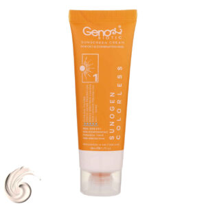 کرم ضد آفتاب مخصوص پوست چرب و مختلط – Geno Biotic SPF50 بدون رنگ و مرطوب کننده (بسته ۲ عددی)