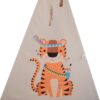 چادر بازی مدل Teepee برای کودکان با طرح حیوانات و کوسن