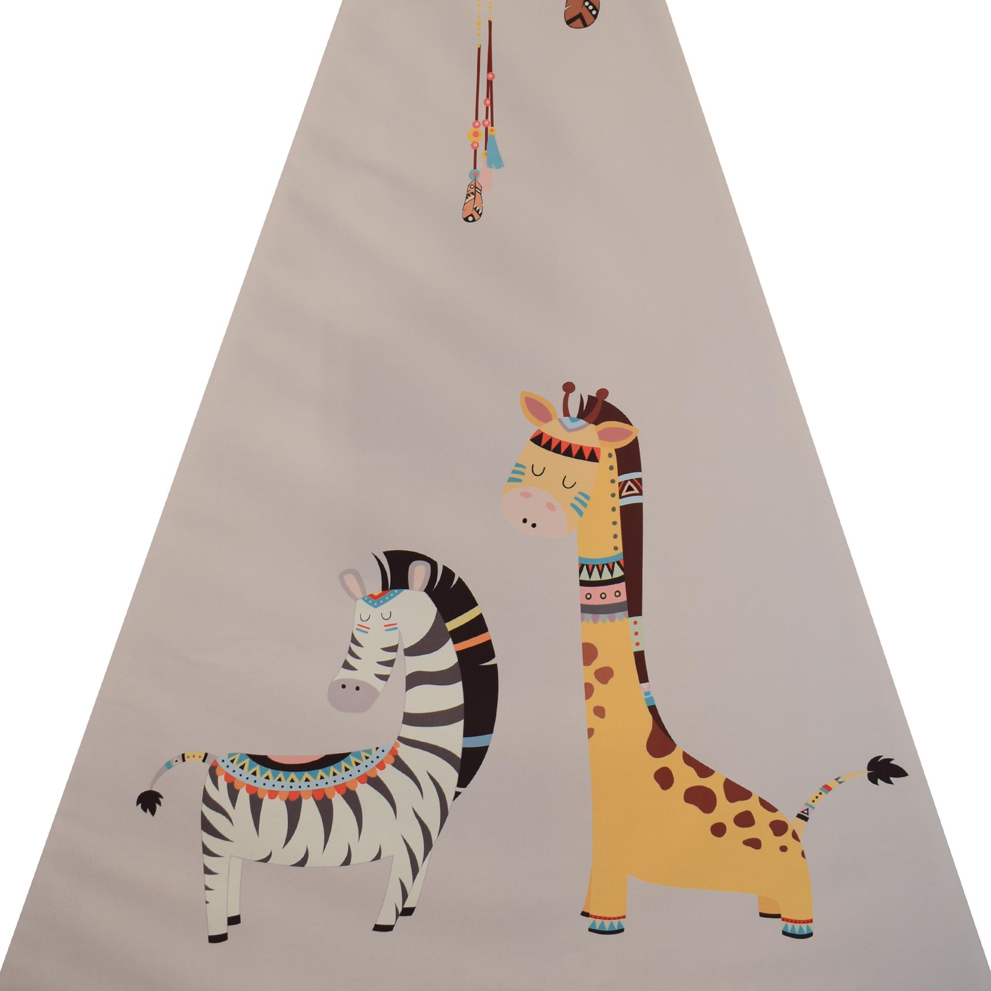 چادر بازی مدل Teepee برای کودکان با طرح حیوانات و کوسن