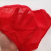 ست سوتین و شورت زنانه مدل ساتن فنردار به رنگ قرمز
