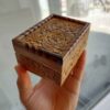 جعبه جواهرات چوبی با حکاکی - مناسب برای سازماندهی گردنبند، انگشتر و گوشواره
