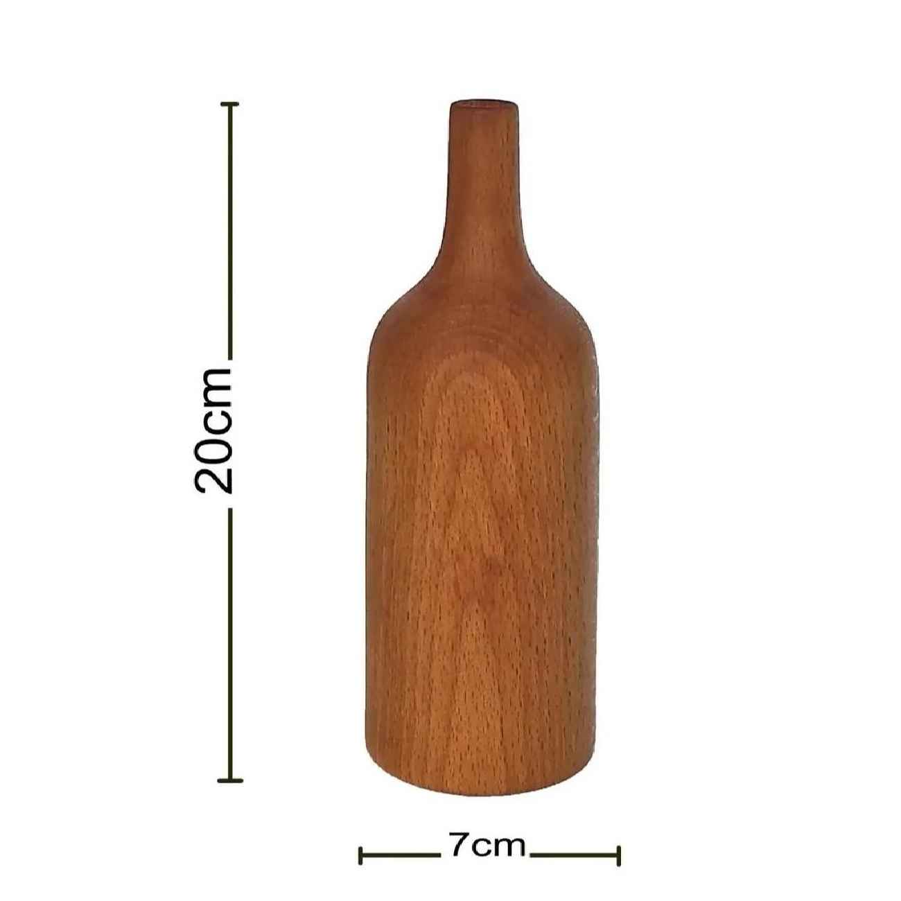 گلدان چوبی کوچک و شیک تزئینی، طراحی شده برای هماهنگی با دکوراسیون مدرن و کلاسیک