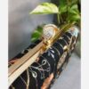 کیف دستی مخمل گلدوزی شده شیک و لوکس با طرح گل رز