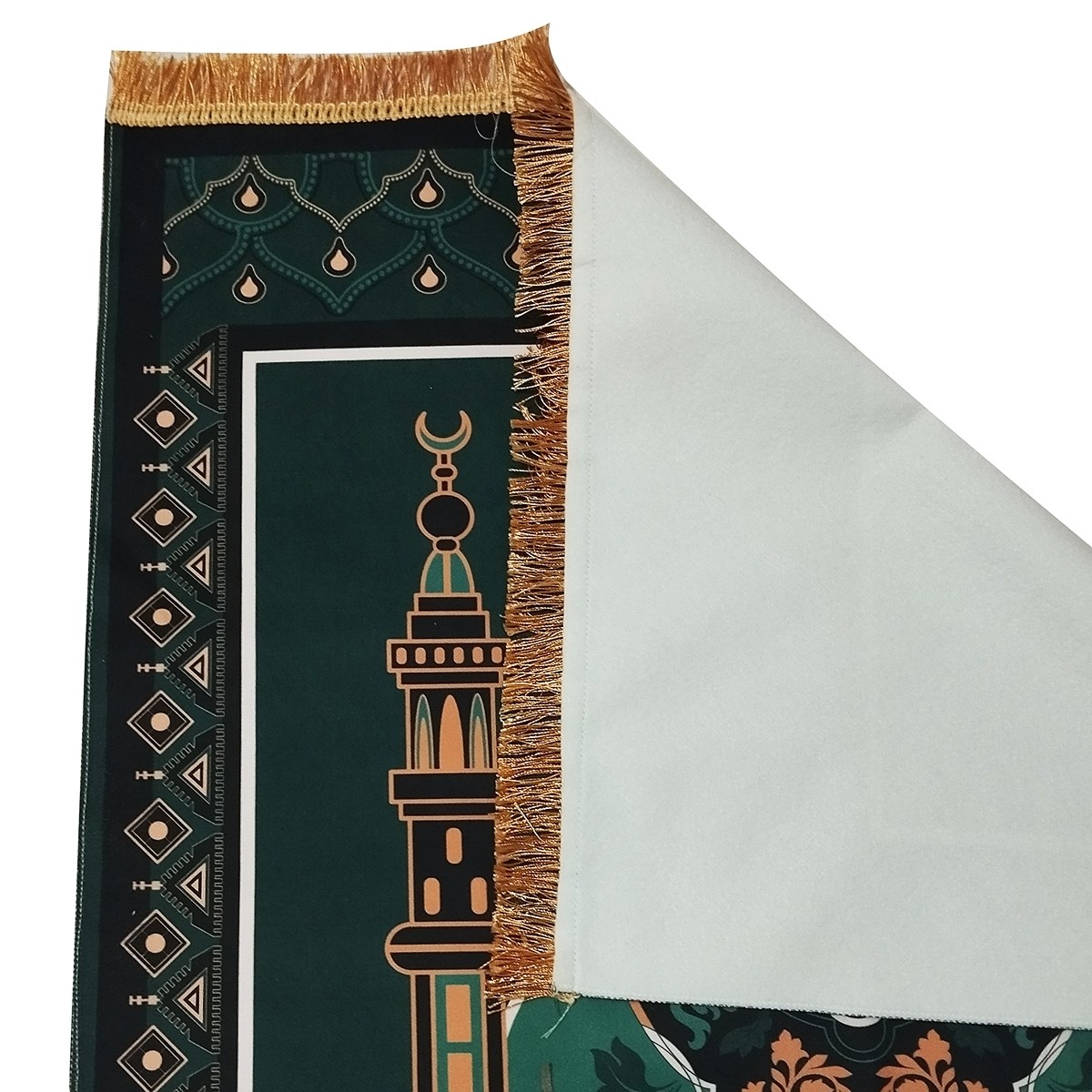 سجاده مخمل اسلامی – جانماز طرح مدینه برای نماز راحت