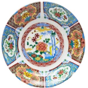 نعلبکی چای ایرانی – چینی طرح گل (مجموعه 6 عددی)