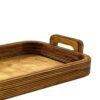 سینی چوبی دسته‌دار - سادگی روستیک در دستان شما