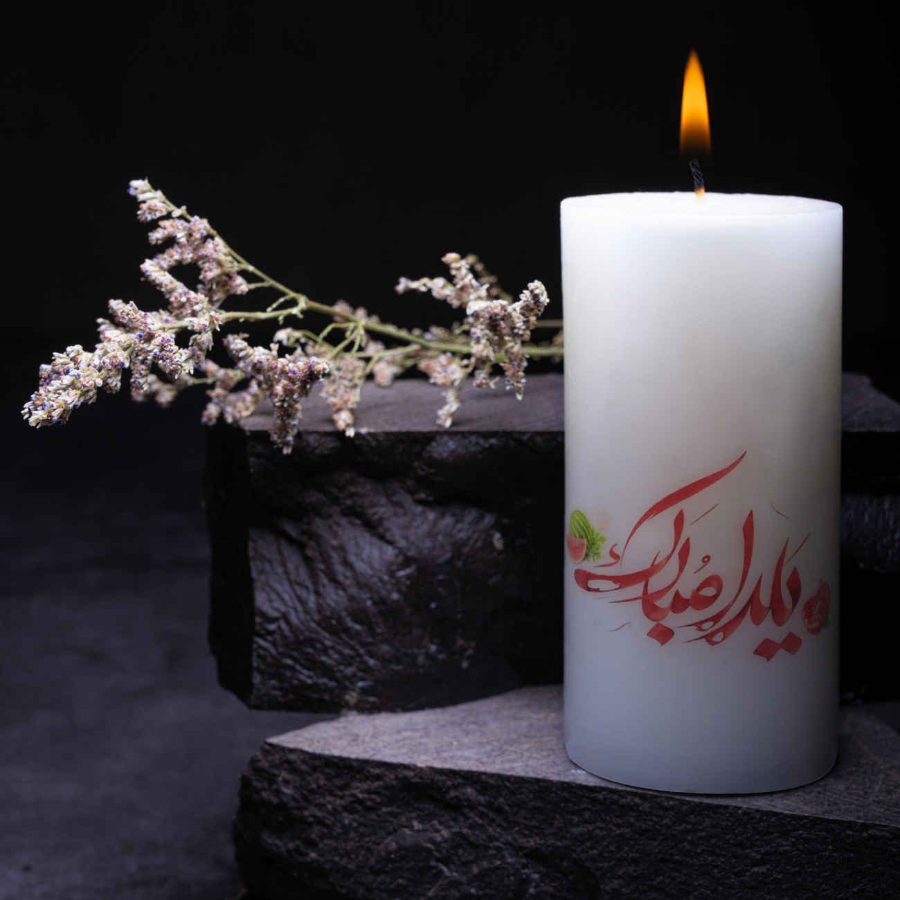 ست شمع یلدا – نمادی از روشنایی در تاریکی زمستان (بسته ۲ عددی)