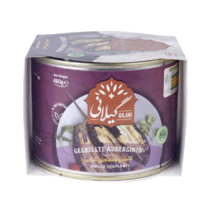 کنسرو بادمجان کبابی گیلانی مناسب برای خورش، بسته ۵ عددی، ۴۶۰ گرمی