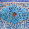 ساعت دیواری چوبی دست‌ساز ایرانی – هنر خاتم‌کاری