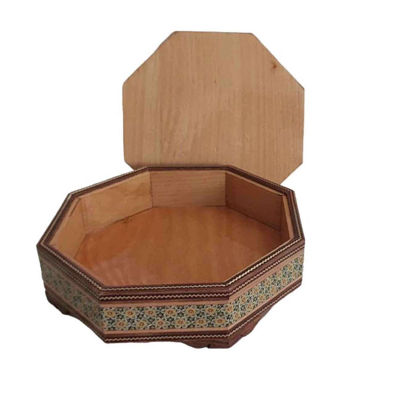 قندان چوبی خاتم کاری – ترکیبی از سبک و کاربرد با طرح گل