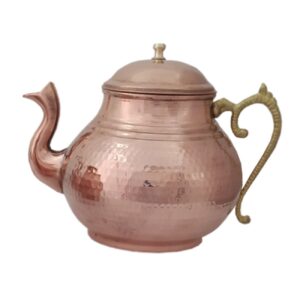 کتری مسی ایرانی بادوام، طرح سنتی اردشیر چکش‌کاری شده