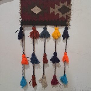 دیوارکوب منگولهدار ایرانی طرح گلیم سنتی مدل دیوس