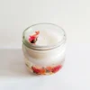 شیشه شمع معطر برای آرامش و هر مناسبتی با طرح گل رز