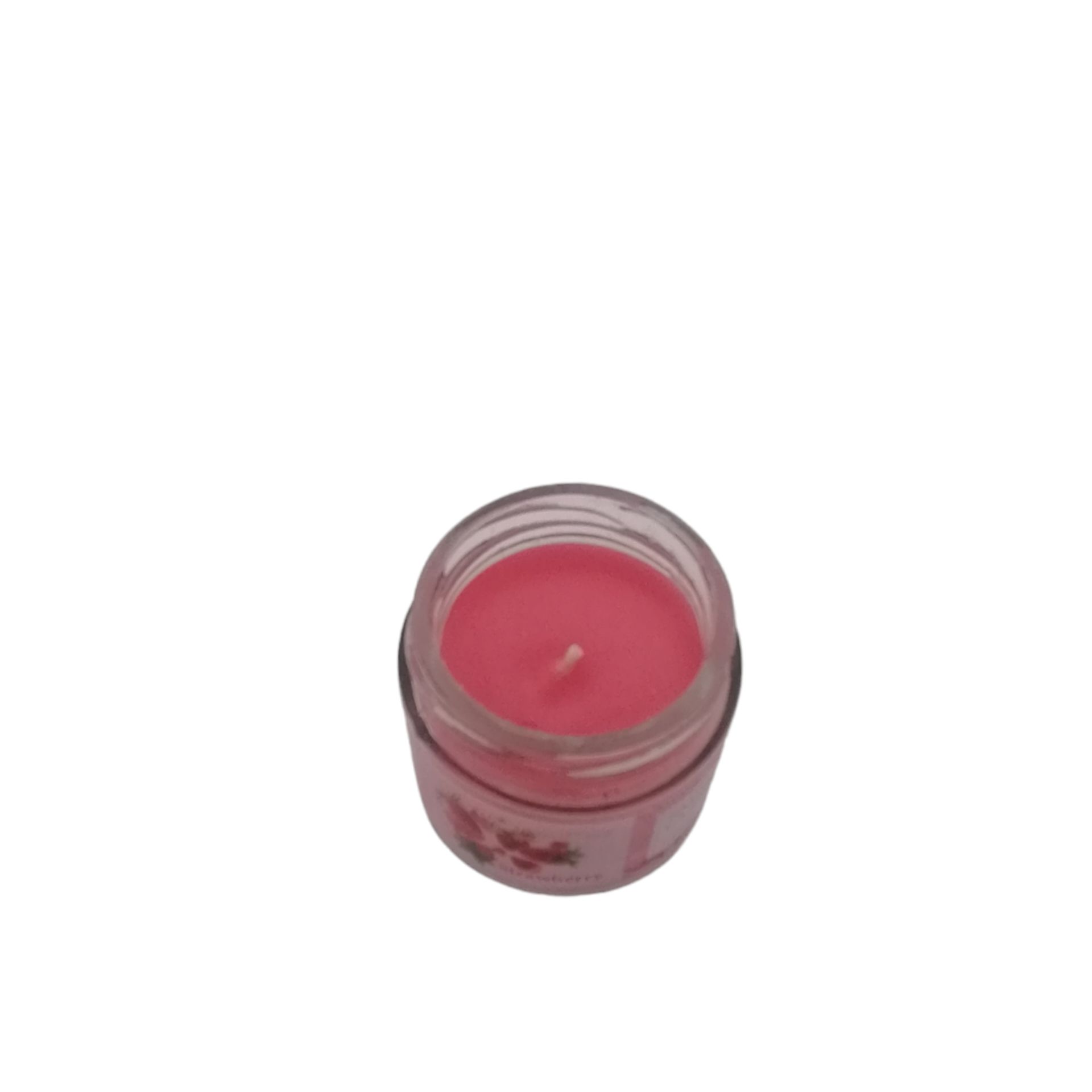 شیشه شمع معطر برای آرامش و هر مناسبتی با رایحه توت فرنگی