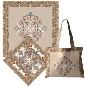 پارچه سجاده طرح دعای اسلامی مات شانل – دو رو، ۳ تکه