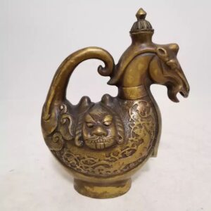 گلاب پاش برنجی قدیمی – برای مراسم عطر افشانی سنتی