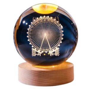 چراغ شب فانتزی کریستال گوی چرخ و فلک
