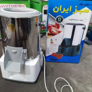 سبزی خردکن برقی ۶ لیتری ۲۲۰ ولت – برند سبز ایران رنگ سفید