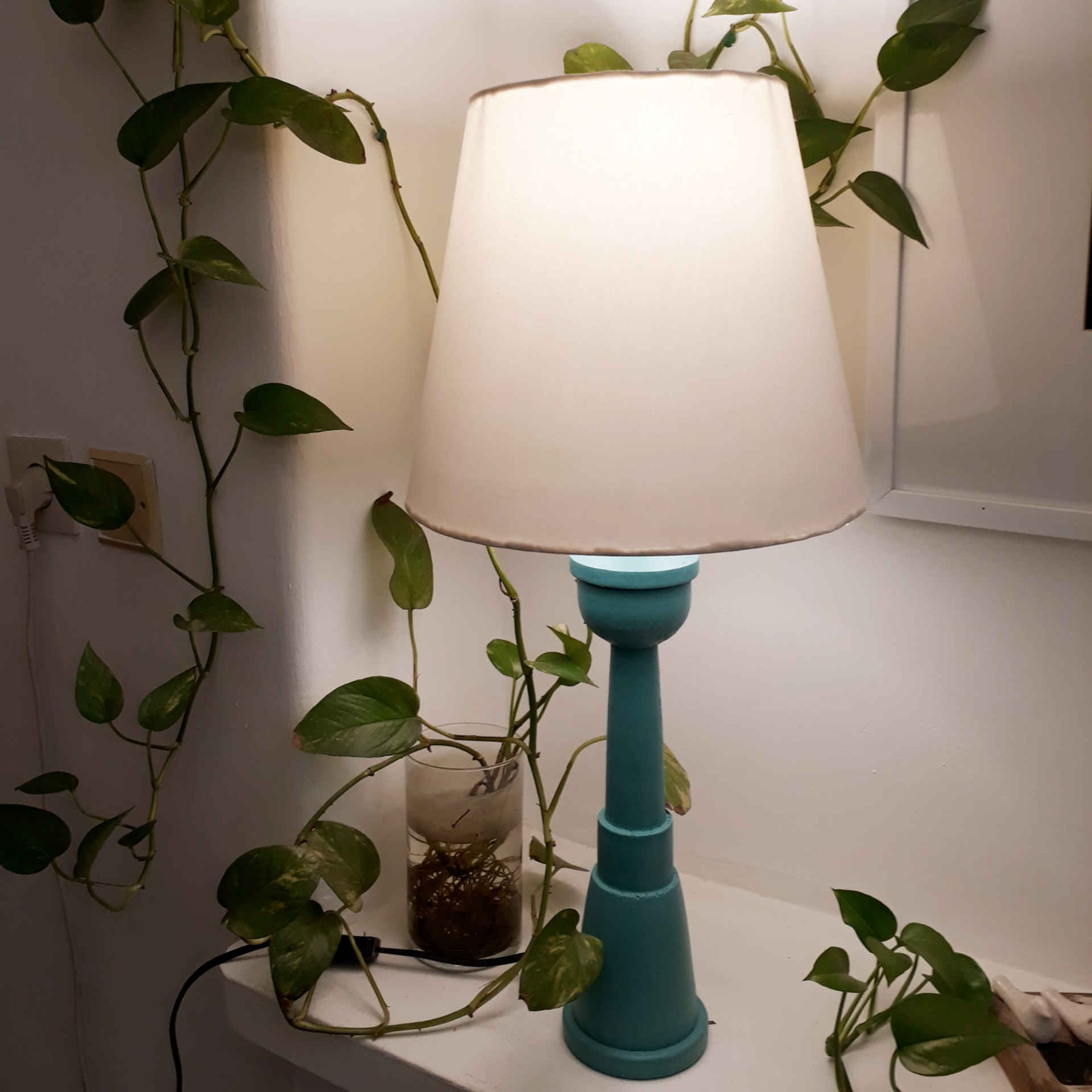 چراغ خواب برجسته رومیزی، چراغ خواب بژ برای مطالعه در اتاق خواب و غیره