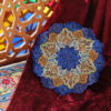 بشقاب مسی تزئینی میناکاری ایرانی - یک شاهکار نقاشی شده با دست