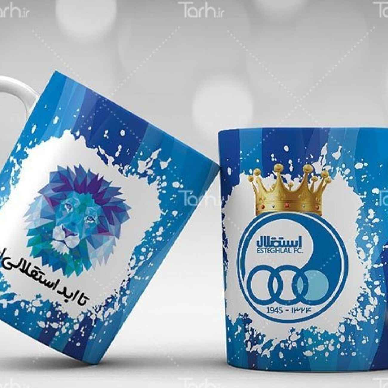 ماگ هواداری ورزشی – با طرح لوگوی باشگاه فوتبال تیم استقلال