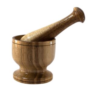 ست هاون و دسته چوبی آسیاب ادویه و سبزیجات مدل Zamasphes