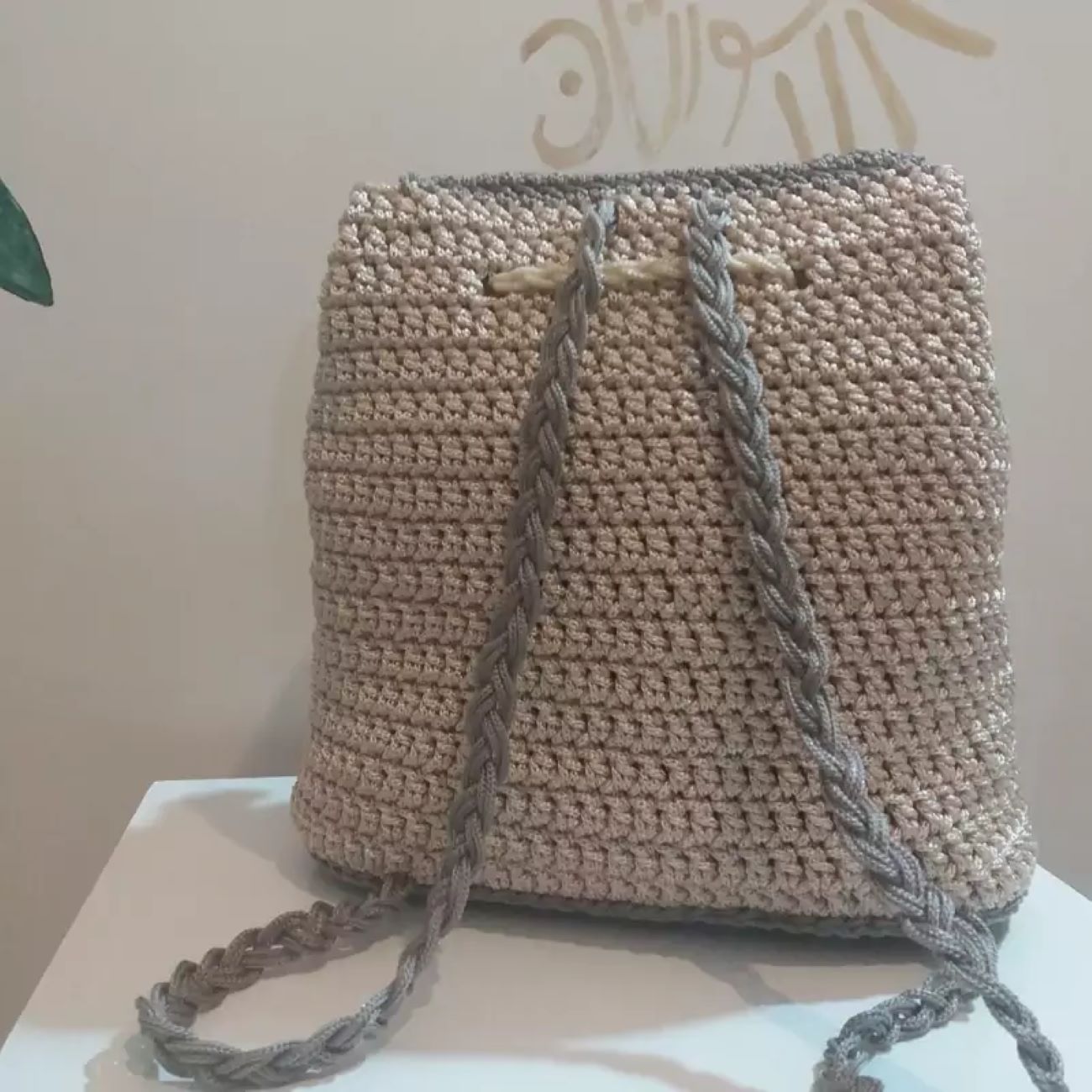 کوله پشتی بچه گانه قلاب بافی دست ساز طرح کارتونی – کیف زیبا و شیک