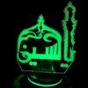 چراغ خواب سه بعدی طرح یا حسین، با طرح حرم امام حسین