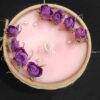 شمع‌های گیاهی معطر با طرح کوزه سفالی و گل رز
